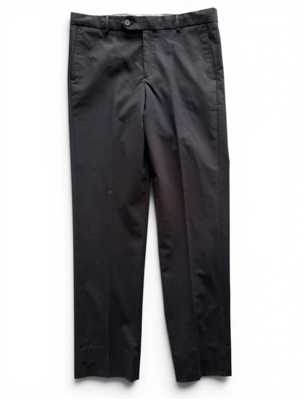 NORDSTROM Black Wool Blend Dress Pants Men’s Size 20 Flat Front Stretch